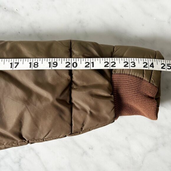 Vintage Walls Blizzard Pruf Coat Brown Faux Fur Trim Zip + Snap Front-Women's S - Picture 10 of 16